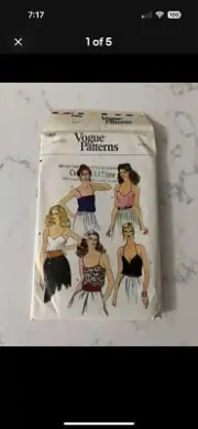 Vogue Patterns 7365 - Misses Tank Tops - Vintage - Size 12 Uncut