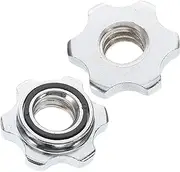 HONMEET Barbell Clips Dumbbell Set Accessory Hex Collars Universal Locking Gym Nut Anti-Skid