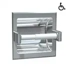 Presale Jd Macdonald 7402 Single Toilet Roll Holder - Silver Hoodedrecessed