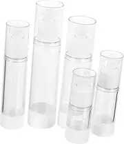 ARTSEWPLY 5pcs Airless Pump Bottle Durable Pump Lotion Containers Travel Cosmetic Jars for Face Cream Shampoo Toiletries to Multi Use for