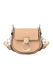 Chloé Small Tess in Shiny & Suede Calfskin