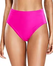 [Tempt Me] Womens High Cut High Waisted Bikini Bottoms Tummy Control Bathing Suit Bottoms Swim Bottom Swimsuit Bottom