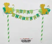 THE LION KING SIMBA JUNGLE THEME PARTY CAKE TOPPER BUNTING HAPPY BIRTHDAY CUSTOM