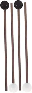 UPKOCH Portable Steel Tongue Drumsticks 2 Pairs of Wooden Mallets for Steel Tongue Drum Small Compact