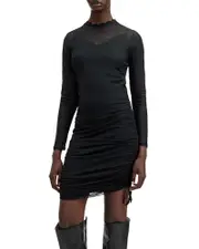 Allsaints Adara Lace Polka Dot Tulle Mini Dress