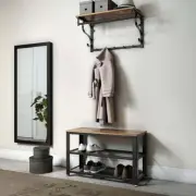 VASAGLE Wall-Mounted Coat Rack with 5 Hooks