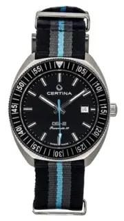 Certina DS-2 Black Dial Automatic Diver's 200M Men's Watch C024.607.48.051.10