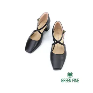 【GREEN PINE】優雅女伶中空跟鞋黑色(00288296)