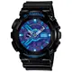 CASIO G-SHOCK 低調撞色 黑x藍紫 運動潮流錶 GA-110HC-1A