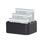 Tri-slot Fast Charger for Insta360 X3 / one X2 Batteries