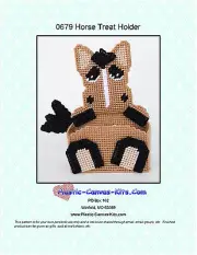 Horse Treat Holder- Plastic Canvas Pattern or Kit