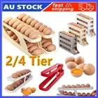 Automatic Scrolling Egg Rack Holder Storage Box Container Refrigerator HG