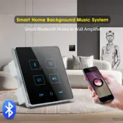 2 Channel 20W Class D In Wall Amplifier Audio Touch Screen Bluetooth-compatible