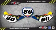 Custom Number Plate stickers for Suzuki JR 80 ROCKMAK STYLE decals