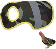 [Generic] Chicken Harness | Apron for Protection of Poultry Back Wings - Chicken Clothing, Poultry Knitting Saddle, High Visibility, Adjustable Strap, Safety Jacket, Feather Protector Holder for
