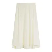 [Jil Sander] Fluid Viscose Flower Skirt