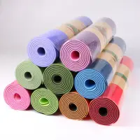 在飛比找momo購物網優惠-【Crazy yoga】TPE雙色瑜珈墊-6mm-顏色花紋隨