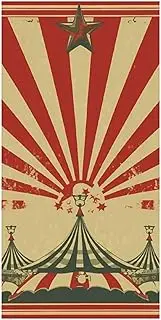 Rrtsmsgh Vintage Circus Background Beach Towels for Adults, Extra Large Microfiber Beach Towel Quick-Dry & Sand Free Towels for Swimming Bath Travel Camping 31.5 X 63 Inch