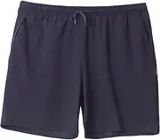 [PHJTOMK] Men's Big Tall Dry Fitted Active Athletic Performance Shorts Jersey Pocket Short Running Workout Activewear, Black, 4X-Large