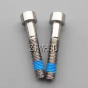 2pcs M7 x 40 mm Titanium Ti Screw Bolt Allen Hex Socket Cap Head + Thread Locker