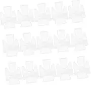 OKUMEYR 20pcs Clear Acrylic Display Stands for Mineral Specimens and Crystals Space Saving Easels for Stones Rocks and Collectibles Stylish Holders for Home and Retail Display