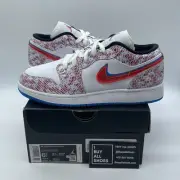 Size 6.5Y (GS) - Jordan 1 SE Mid Take Flight White Leather (DD1527-114)