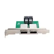 Dual Ports Mini SAS SFF-8088 To Internal SAS HD SFF-8643 PCBA Female Adapter