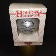 RARE 2007 CHRISTMAS ORNAMENT W/ WGN RADIO 720 HOSTS CHICAGO, DAVID KAPLAN +++