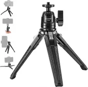 Mini Metal Table Tripod with 360° Ball Head, 1/4 Inch Screw, Max Load 3 Kg