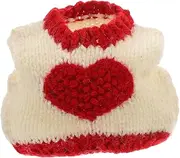 Toddmomy Heart Sweater for Squirrels Small Animal Winter Vest Valentine's Day Pet Outfit Hamster Rabbit Guinea Pig Squirrel Ferret