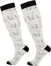 [Caihoyu] Compression Socks Women Graduated Support For Nurses, Athletic, Travel & Flight Socks
