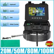 10.1" IPS Pipe Sewer Drain Inspection Camera Auto Self-Leveling 512hz locator