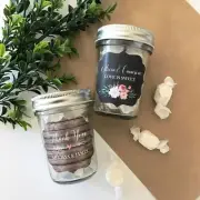 24 Glass Rustic Garden 8oz Mason Jars - Wedding Favors Lot - MW45791