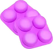 IWOWHERO 2pcs Silicone Soap Mold Decorative Soap Mold Silicone Mold Silicone for Mold Making Mold for Soap Making DIY Handmade Soap Mold Soap Dishes for Bar Soap DIY Mold Purple