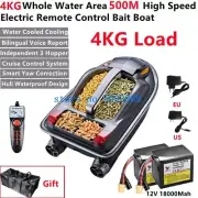 500M Remote Control Distance Fishing Bait Boat Smart RC 4KG Bait Speedboat