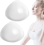 [Wedhapy] 1 Pair Bra Inserts, Clear Invisible Silicone Bra Inserts Push Up, Waterproof Dustproof Breast Enhancers for Swimwear, Sportswear, Wedding Dress