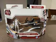 NEW 2009 Star Wars The Clone Wars Barc Speeder W/ Clone Commander Cody NISB