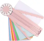 Paper Cutter, Straight Wavy Paper Cutter, Kids School Paper Trimmers, Versatile Paper Cutting Tool with Built-in Measurements for Photo Cards, Wrapping, Scrapbooking