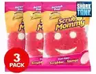 3 x Scrub Mommy Essentials Dual-Sided Scrubber Sponge - Pink