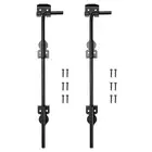 2X Heavy Duty Gate Latche Portable Cane Bolt Door Lock Door Stop Hardware1434