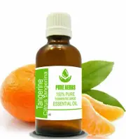 Pure Herbs Tangerine 100% Pure & Natural Citrus tangerina Carrier Oil