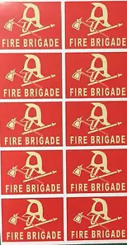 Boomaroo Wyn Toy Fire Brigade Decals Sheet Of 10 Collectable Toy Sticker Wyn Toy