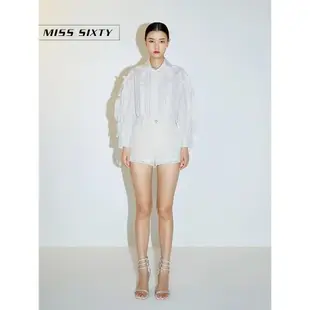 Miss Sixty珍珠鉆飾復古花式短褲