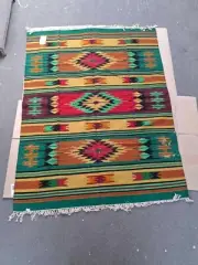 vintage carpet KILIM UKRAINIAN natural wool 100% Kosiv 1979 Ukraine with tag