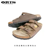 在飛比找蝦皮商城優惠-零碼特價 ORIS真皮三帶百搭舒活拖-深咖啡(男款)-SA1