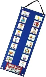 Gadpiparty 1 Set Visual Schedule Chart Daily Routine Planner for Chart for Positive Reinforcement Safe Material for Home School Use