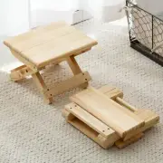 1pc Wood Folding Step Stool Taburete Non-slip Bath Bench Children Stool Wooden