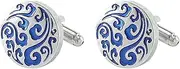 [SOLFEJ] Men's and Women's Fashion Cufflink Shirt Studs Classic Metal Bussiness Shirt Studs Buttons Wedding Gift Valentine's Him