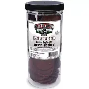 Old Trapper Double Eagle Beef Jerky Peppered Flavor 21oz. 80-Piece Jar Natura...