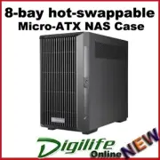Silverstone CS382 8-bay hot-swappable Micro-ATX NAS Case，No PSU